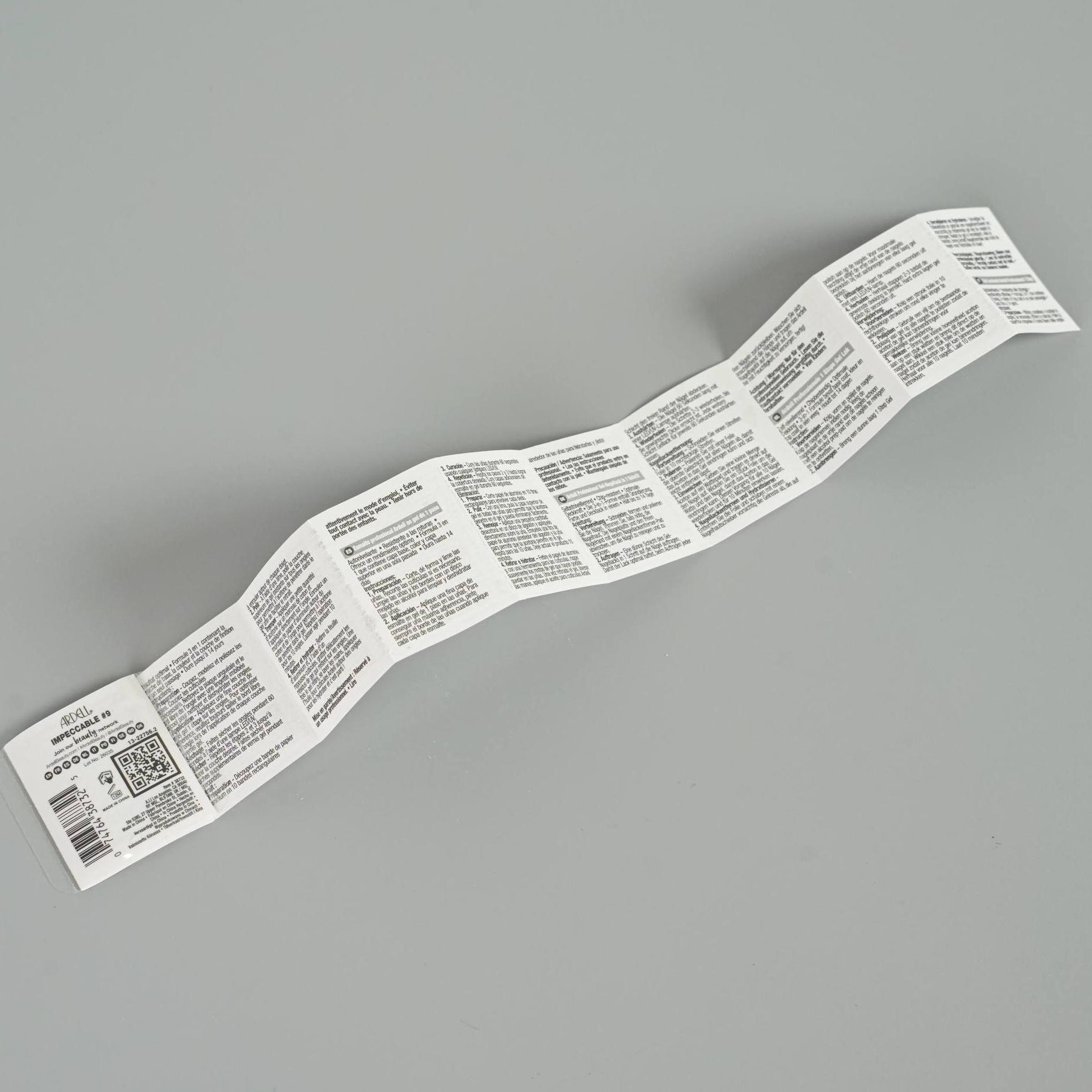 folding label