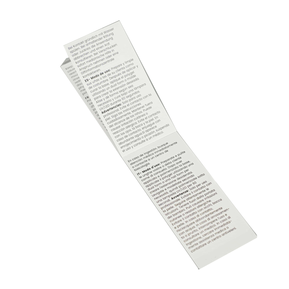 Flip-Page Instruction Label